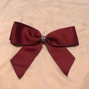 Maroon bow
